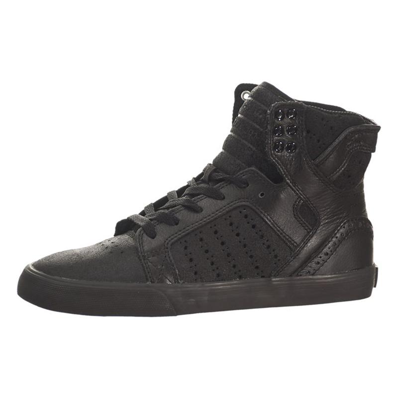 Buty Supra SKYTOP - Sneakersy Wysokie Damskie - Czarne (BQKM-27048)